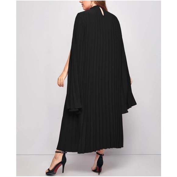 Classic Pleated Evening Formal Holiday Dress - Picture 4 of 12